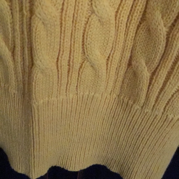 22-24W Lane Bryant  Slouchy V-neck Cotton Cable Knit Sweater - Picture 8 of 16